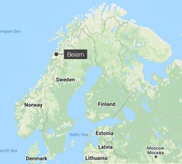 美国军机坠毁地点位于挪威北部