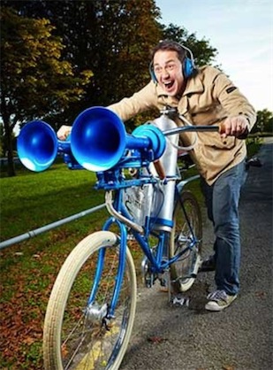 世界上最响的自行车喇叭 网站作家制作出能够产生136.2分贝的自行车喇叭