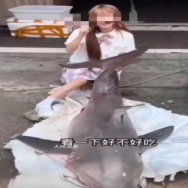女网红食用的大白鲨来源查清 为福建沿海地区相关人员已被警方控制