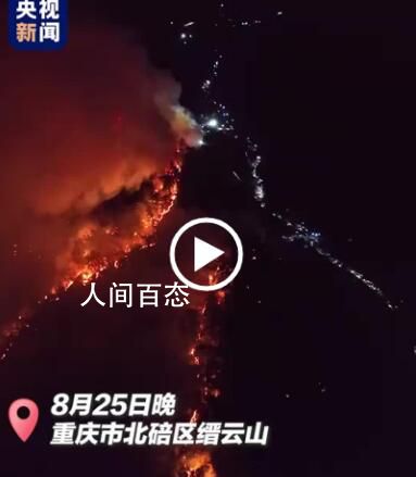 震撼航拍看重庆救援山火的人有多少